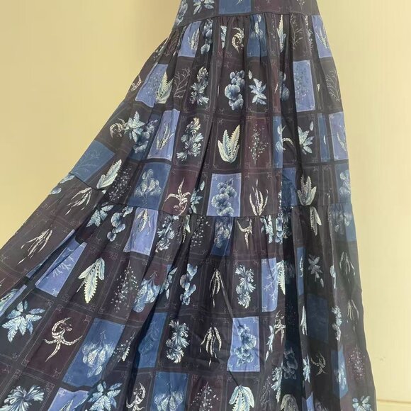 Agua by Agua Bendita Lima Algae Printed Linen Maxi Dress - Picture 9 of 15